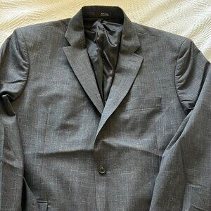 Men's Nordstrom Tech Smart Charcoal and Black Glen Check Sport Coat 44R NWT